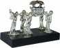 Silver Small Figurine of Men Carrying Ark with Shofar