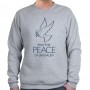 Peace of Jerusalem Sweatshirt Dove Design- Variety of Colors to Choose From