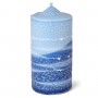 Large Havdalah Pillar Candle - Blue