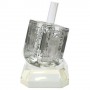 Silver Crystal Dreidel With Stand